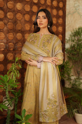 3-PC Unsititched  Embroidered Viscose Linen By Iznik | IPF-04